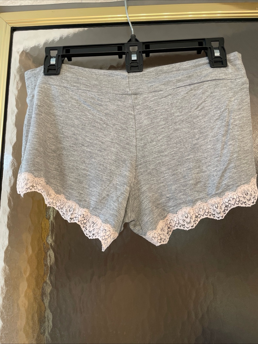 Honeydew Women's Gray & Pink Lace Trim Sleep Tank & Shorts Loungewear Size Med - Picture 7 of 12